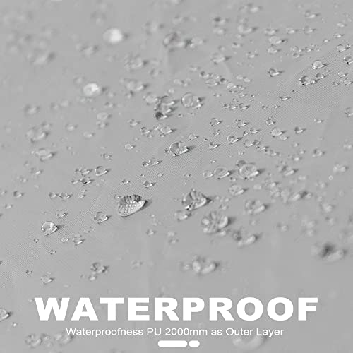 GoHimal 8 Person Tent for Camping, Waterproof Windproof Family Tent with Rainfly, Divided Curtain Design for Privacy Space, Portable with Carry Bag