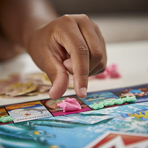 Monopoly Hasbro Gaming Disney's The Little Mermaid Edition Board Game, 2-6 Players for Family and Kids Ages 8+, with 6 Themed Tokens (Amazon Exclusive)