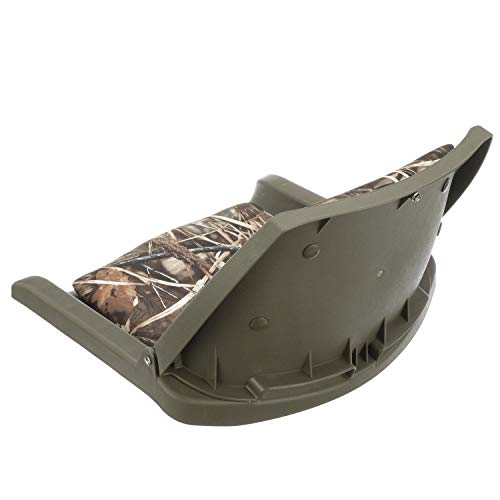 Attwood 98391GNMX Padded Boat Seat, Camouflage, Molded Plastic Frame, 20 Inches W x 17 Inches D x 12 Inches H