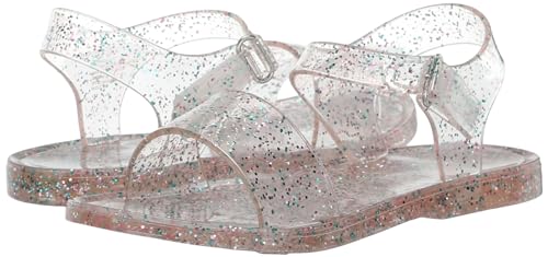 Carter's Kids IRIS7 Sandal, Grey Shimmer, 4 US Unisex Toddler