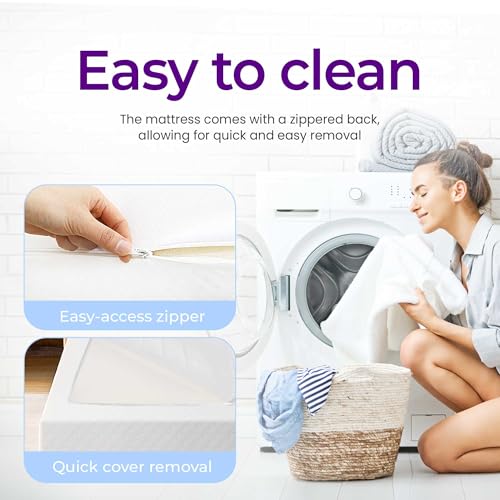 GAESTE 5 Inch Twin Cooling Gel Memory Foam Mattress Medium Firm Pressure Relief CertiPUR-US Certified Mattress in a Box Comfortable and Supportive No Fiberglass (Twin, 5 in)
