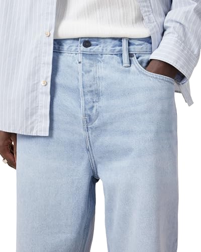 AllSaints Men's Alva Short, Pale Indigo Blue