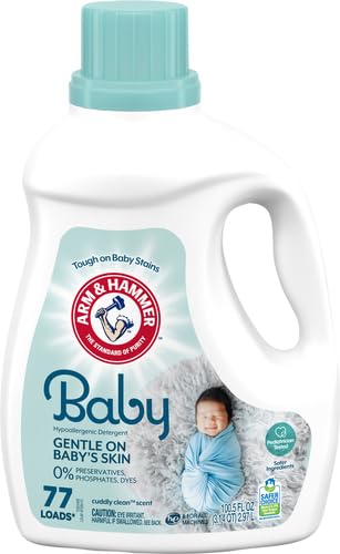 Arm & Hammer Baby, 77 Loads Liquid Laundry Detergent, 100.5 Fl oz