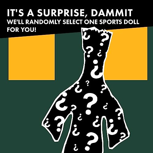 Dammit Doll - Classic Random Color, Stress Relief - Gag Gift - 1 Doll - Sports Themed
