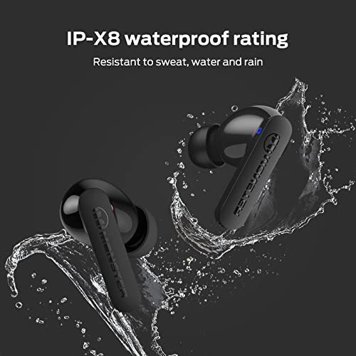 Monster Wireless Earbuds Bluetooth 5.3 Headphones with CVC 8.0 Noise Reduction, IPX8 Waterproof in-Ear Stereo Earphones 60H Playtime, Bluetooth Earbuds with Fast Charging for Sport