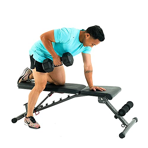 Fitness Reality 1000 Super Max - Adjustable Weight Bench Press for Incline Decline Workouts & Strength Training - Foldable for Home Gym - 800 Pound Capacity