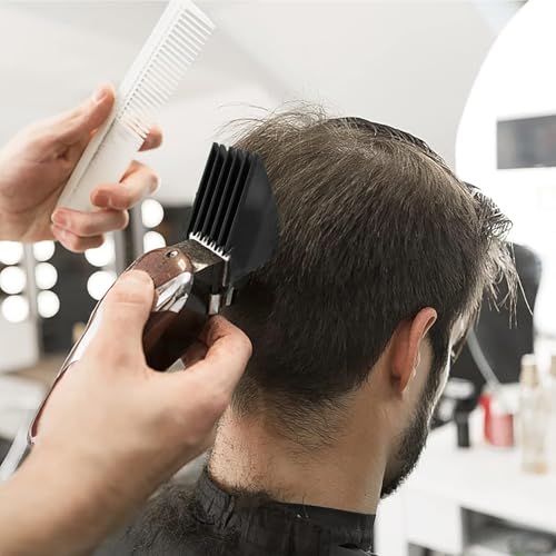 3 Inch Hair Clipper Combs Guides, Hair Clipper Guards 1 & 1/4" 1 & 1/2" 2", Mega NO.16 NO.12 NO.10 fits for most Wahl Clippers (Black, 8pcs Mega Set)