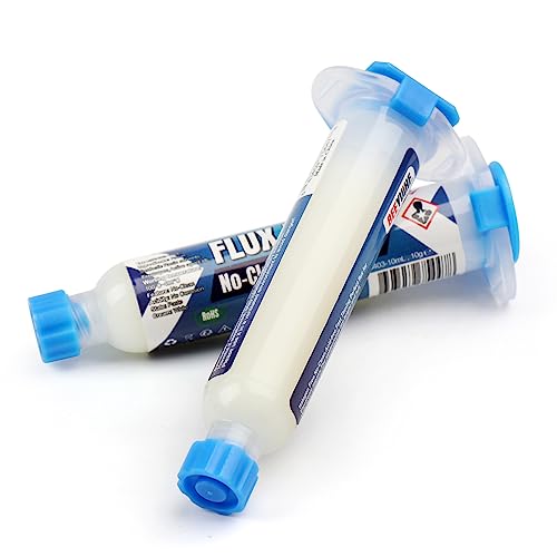 BEEYUIHF No-Clean Soldering Flux Paste, Smooth Flow Solder flux for Soldering, Electronics Flux Paste for PCB/IC/BGA/SMD Repairing DIY (10mL Syringe) #8403 (1 Pack)