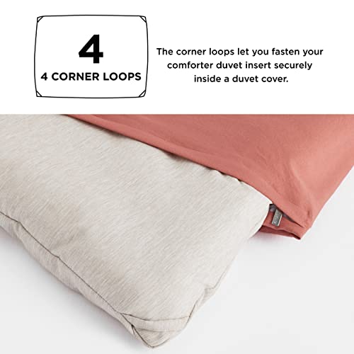 Bedsure Queen Comforter Set - Pink Clay Comforter Queen Size, Soft Bedding for All Seasons, Cationic Dyed Bedding Set, 3 Pieces, 1 Comforter (90"x90") and 2 Pillow Shams (20"x26"+2")