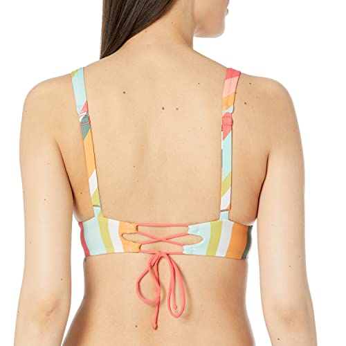 Skye Women's Standard Isabella Wide Band Triangle Bikini Top Swimsuit, Pineapple, Small