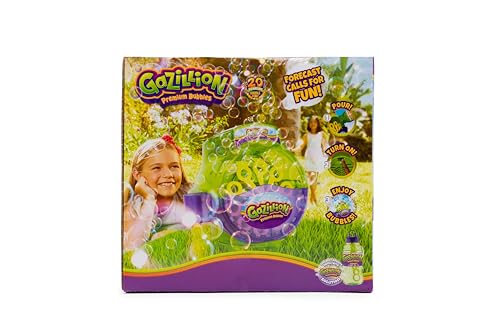 Gazillion Bubbles, Hurricane Bubble Making Machine - Portable Bubble Maker - Instant Bubble Creation - Outdoor Toy for Kids - 4 oz. Bubble Solution Included - Ages 3+