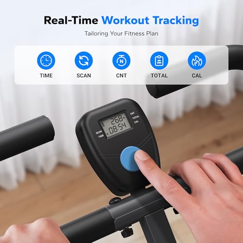 MERACH Squat Machine, 2 in 1 Squat Rowing Machine, Easy Setup & Foldable Exercise Equipment, Glute Trainer Machine, Glutes & Leg Home Workout Machine
