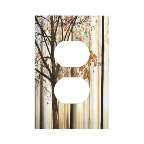 Purplish Blue Flowers Butterflies 4 Gang Light Switch Cover Decorative Quad Rocker Wall Plate Decora Colorful Floral Bushes Butterfly Wallplate GFCI Electrical Outlet Faceplate Bathroom Kitchen Home