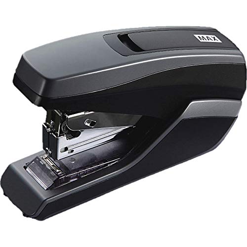 MAX USA Corp. HD-55FL Powerful and Light Effort 35 Sheet Flat Clinch Stapler with a Comfortable Soft-Touch Handle (Gray) (HD91662), 3.3" x 1.6" x 5.2"