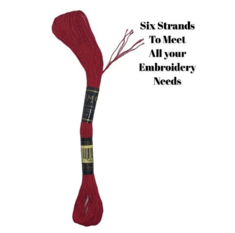 UMC STAG 12 Pieces | Premium Embroidery Thread | 100% Egyptian Cotton Premium Skeins | Cross Stitch Embroidery Floss | Oeko TEX Certified Stranded Cotton (Blue Tones)