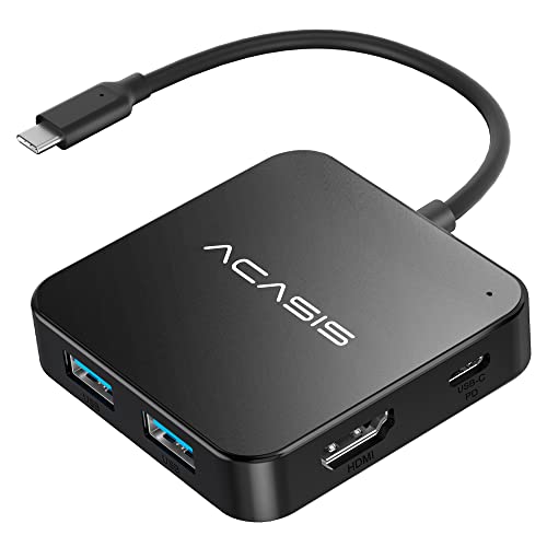 USB C Hub, Multi-Port USB Type-C Hub with 4K HDMI, Power Delivery 100 W | 3 USB 3.0 Port | 1 Type-C 3.0 Port | USB Splitter Adapter for MacBook, Mac Mini, XPS, Laptop (0.5FT)