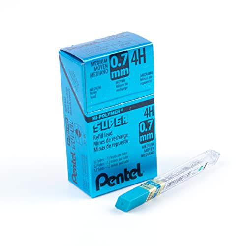 Pentel Super Hi-Polymer Lead Refill, (0.7mm) Medium, HB, 360 Pieces of Lead (C27-HB)