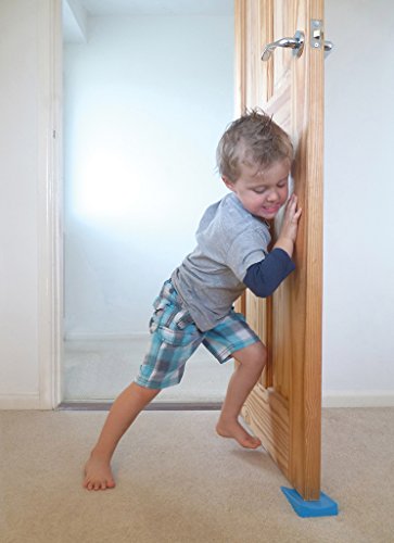 Jamm Jumbo Door Stopper | Door Stop Wedge Holds Doors Open in Both Directions | Premium Non Rubber Non Slip Hardware | Honey Beige - 1 Pack