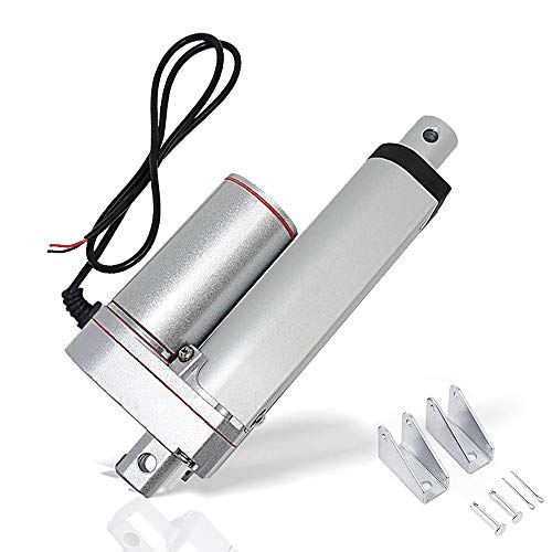 ECO-WORTHY Heavy Duty 12V 330lbs/1500N 2 Inch Stroke Linear Actuator Duarable Motor with Mounting Brackets (12V DC 2'') IP54 Waterproof Linear Motion Actuator Multi-Functions