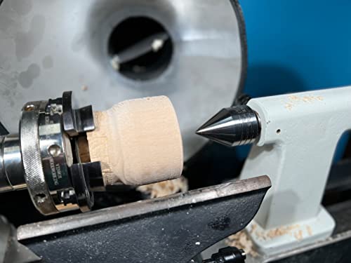 VINWOX Wood Lathe Carbide Tipped Live Center, 2MT Morse Taper Shank, 8mm Carbide Tip with 60 Degree Point