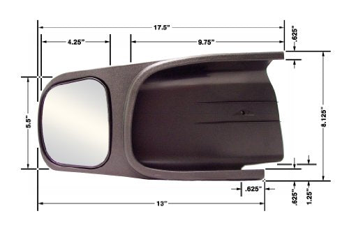 CIPA 10701 Custom Towing Mirror - Dodge, Driver Side