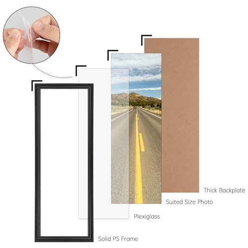 16x24 Picture Frame, Gold Poster Frame, Home Decor Natural Gallery Frame, Horizontal or Vertical Format, Sturdy Frame and Plexiglass, Large Photo Frame Wall Art, for Photos, Artworks, Posters