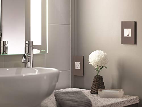 Legrand Adorne Tamper-Resistant Self-Test Electrical GFCI Plus-Size Outlet, 15A, Graphite Finish, AGFTR2153G4