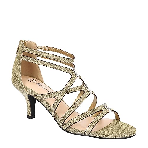 Bella Vita Karlette Womens Sandal 7 CD US GoldGlitter