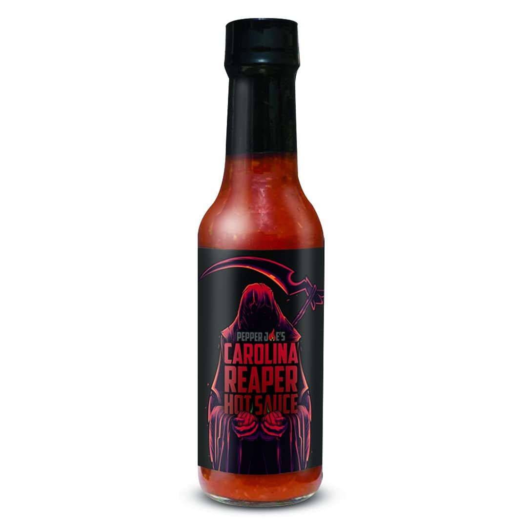 Pepper Joe’s Carolina Reaper Hot Sauce – Extreme Heat with Delicious Flavor Balance - Made with World’s Hottest Chili Pepper – 5 Ounces
