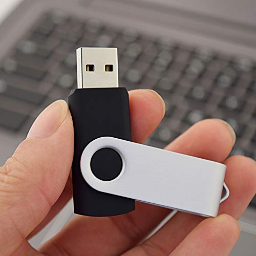 KOOTION Flash Drive 16GB 10 Pack USB 2.0 Thumb Drive Capped Memory Stick Jump Drive, Blue