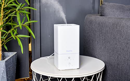 BlueHills 1000 ML Premium Essential Oil Diffuser Humidifier Combo Square White Aroma Diffuser for Large Room Home Quiet Modern Design -Solid White - H101
