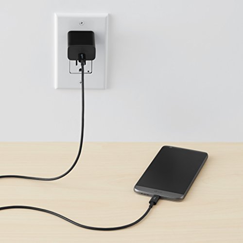 Amazon Basics USB-C to USB-C 2.0 Fast Charger Cable, 480Mbps Speed, USB-IF Certified, for Apple iPhone 16/15, iPad, Samsung Galaxy, Tablets, Laptops, 6 Foot, Black