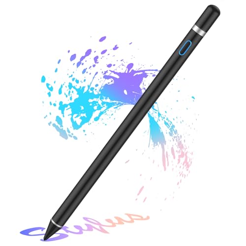 Stylus Pens for Touch Screens, Universal Fine Point iPad Pencil with Magnetic Cap for iPad, iPhone, Android, Tablet and Other Capacitive Touch Screen, Stylus Pen for iPad in Writing (White)