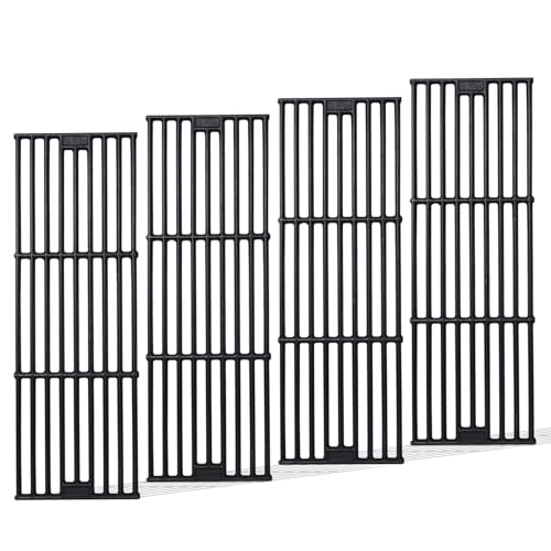 FlameDuty Cooking Grates Replacement Parts for Chargriller Gas Grill 2121,2123, 2222, 2828, 3001, 3030, 3725, 4000, 5050, 5252, 5650,9020,King Griller 3008, 5252,19 3/4" x 6 3/4" Each, 3 Pack