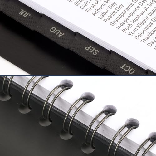 AT-A-GLANCE 2023-2024 Academic Planner, Weekly & Monthly, Half-Hourly Appointment Book, 8-1/4" x 11", Large, Monthly Tabs, Pocket, Flexible Cover, Contempo, Black (70957X05)