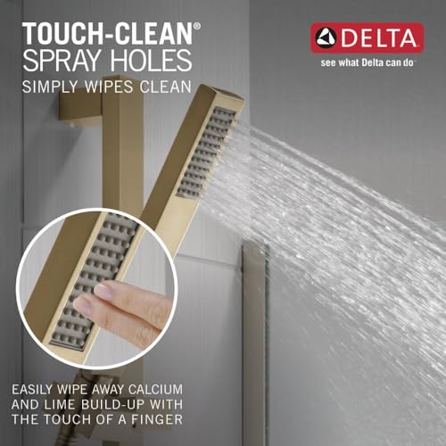 Delta Faucet Vero Single-Spray Touch-Clean Wall-Mount Slide Bar Hand Held Shower with Hose, Champagne Bronze 57530-CZ
