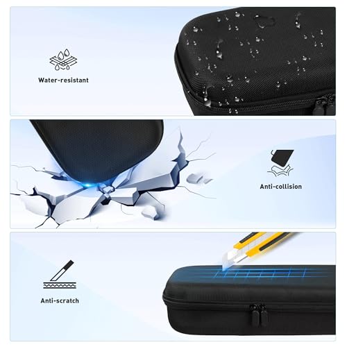 Foluck 3 in 1 Accessoris Set Compatible with Playstation Portal, EVA Carrying Case for PS5 Portal, Soft Silicone Protective Cover, 2 Pack Screen Protector, Ps Portal Accessories