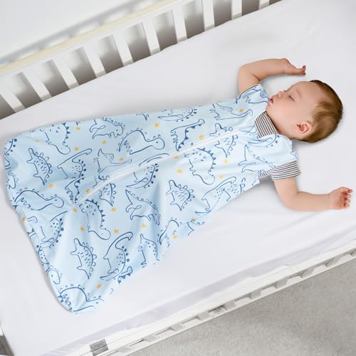 PHF 3 Pack Soft Micro-Fleece Baby Sleep Sack, 6-12 Months Warm Baby Wearable Blanket, 2-Way Zipper Sleeping Bags, Comfy Toddler Sleeping Sack for Baby Girls, Medium Size, Woodland