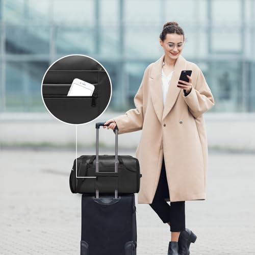 Garment Duffle Bags for Travel,Moulyan Convertible Carry on Garment Bag with Shoe Compartment,3 in 1 Waterproof Travel Suit Bag with Shoulder Strap for Men Women