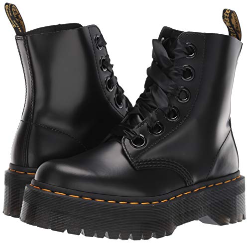 Dr. Martens Women's Molly Fashion Boot, Black Buttero, 5
