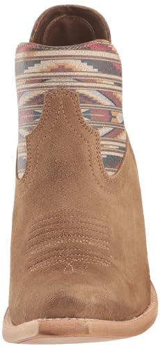 Ariat Women's Hazel Chimayo Western Boot, Terracotta Roughout/Arroyo Chocolate, 6