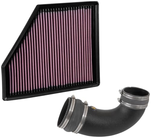 K&N Cold Air Intake System: High-Flow Air Filter, Increase Performance & Acceleration: Compatible with 2016-2020 CHEVROLET: Camaro SS, 57-3092