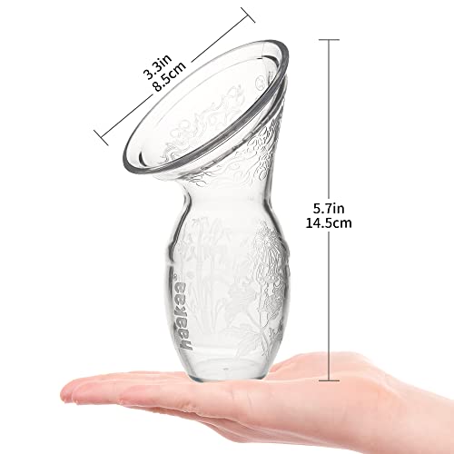 Haakaa Manual Breast Pump with Base 4 Fl Oz/100ml+Lid (Blush), Gen.2
