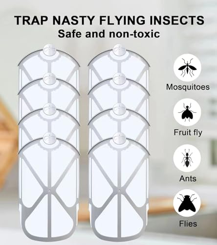 Refill Cartridges Compatible with ZEVO Flying Insect Trap Refill for Plug in M364 M364A and Max, 8 Count