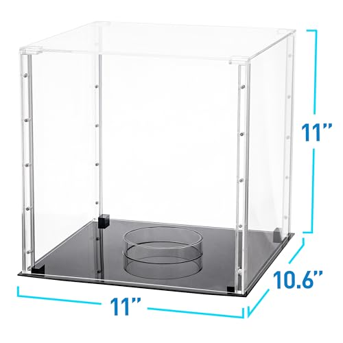 Franklin Sports Full Size Basketball / Soccer Acrylic Display Case – Magnetic Snap Together – Memorabilia – UV Protected – Sport Collectibles