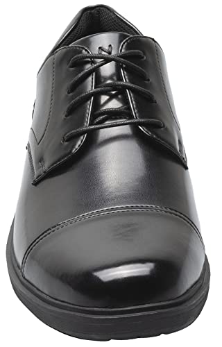 Nunn Bush mens Kore Pro Cap Toe With Kore Slip Resistant Comfort Technology Oxford, Black, 9 X-Wide US
