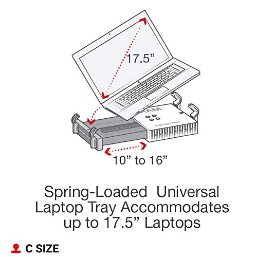 RAM Mounts RAM-VB-185-SW1 No-Drill Laptop Mount for '97-16 Ford F-250 - F750 + More Compatible with 10" to 16" Wide Laptops