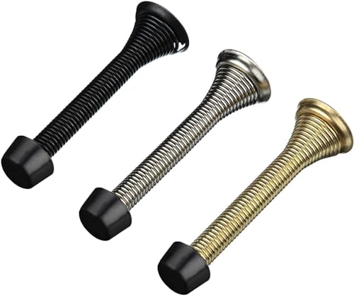 Door Stop Bumper Tips, 0.39 Inch ID Rubber Door Stopper Bumpers Door Stop Caps for Door & Wall Protection White 10PC