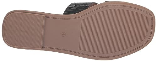 EVANS Women's Sandal Emboss Riley, Black, 7 Wide