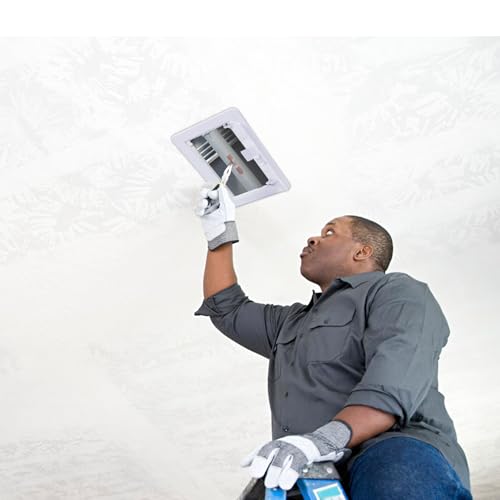 Suteck Plastic Access Panel for Drywall Ceiling 22 x 22 Inch Reinforced Plumbing Wall Access Doors Removable Hinged White